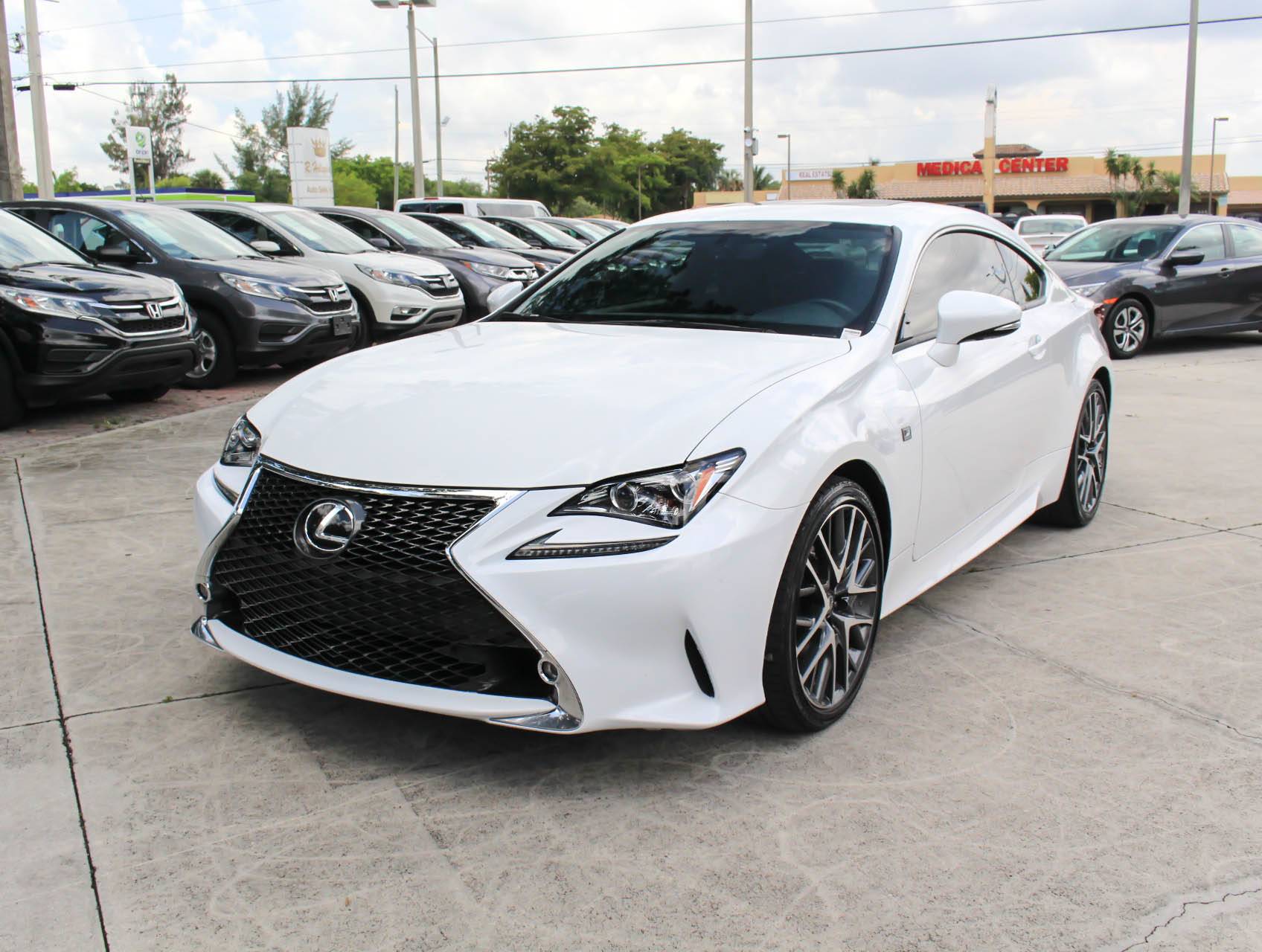 Used 2016 LEXUS RC 200T F Sport for sale in HOLLYWOOD | 104666