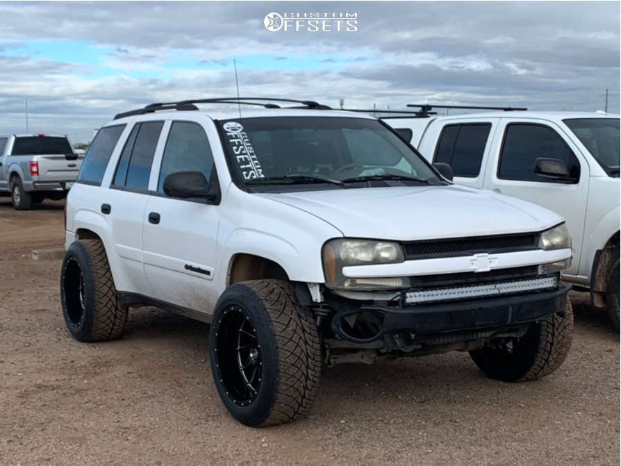 2002 Chevrolet Trailblazer with 20x12 -44 XF Offroad Xf-216 and 305/50R20  Nitto NT420V and Suspension Lift 3" | Custom Offsets