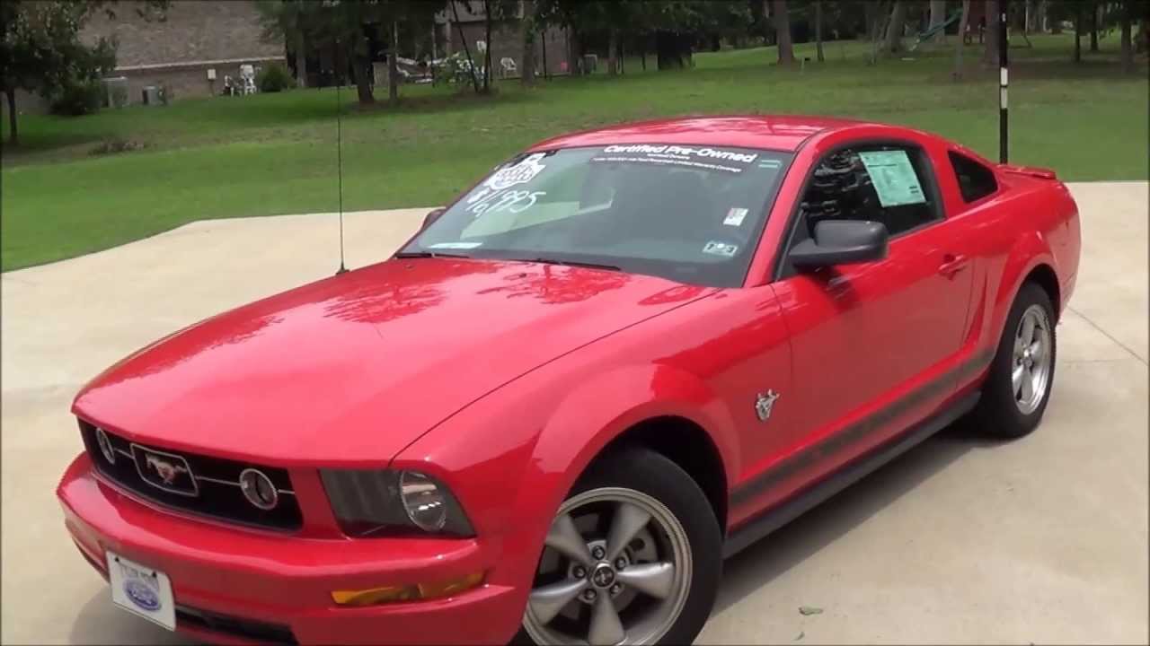 2009 Ford Mustang V6 Premium Startup, Exhaust & Full Tour - YouTube
