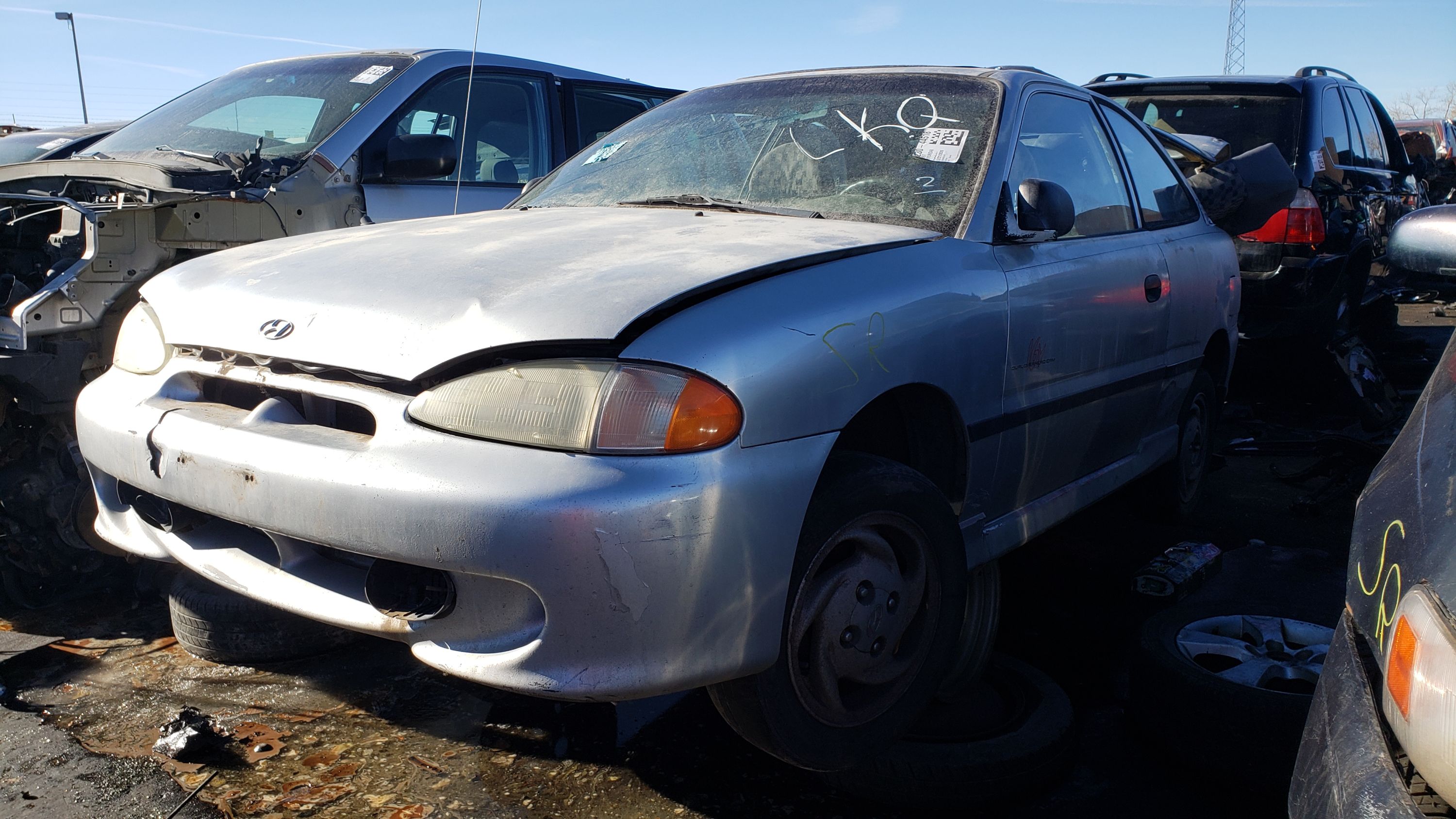 Junked 1997 Hyundai Accent GT