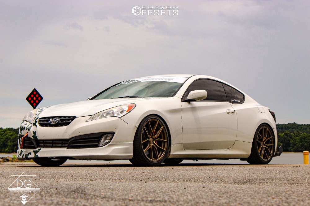 2011 Hyundai Genesis Coupe with 19x8.5 20 XXR 559 and 245/35R19 Achilles  Atr Sport and Coilovers | Custom Offsets