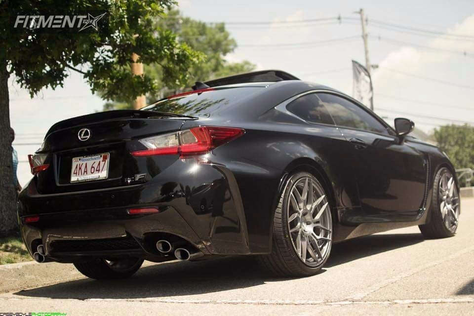 2016 Lexus RC F Base with 20x9 Rohana RFX7 and Nankang 245x35 on Stock  Suspension | 261735 | Fitment Industries