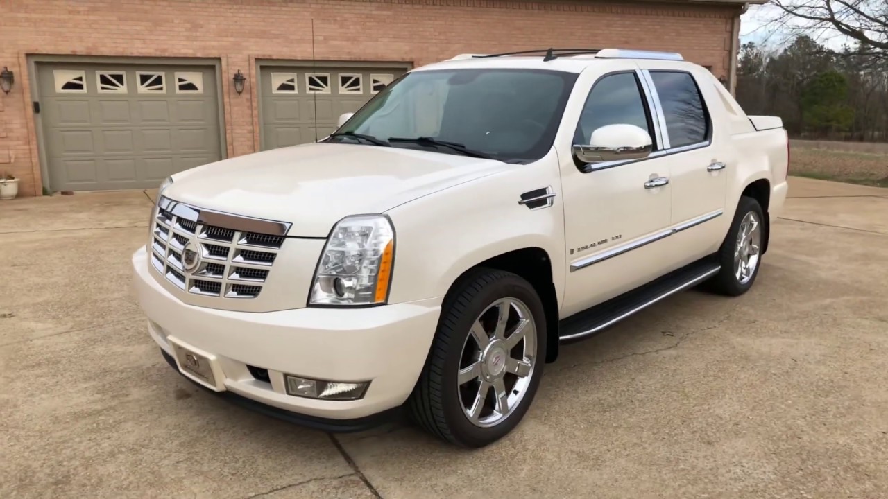 2009 CADILLAC ESCALADE EXT AWD PEARL WHITE 71K MILES ULTRA LUXURY TRUCK FOR  SALE WW.SUNSETMOTORS.COM - YouTube
