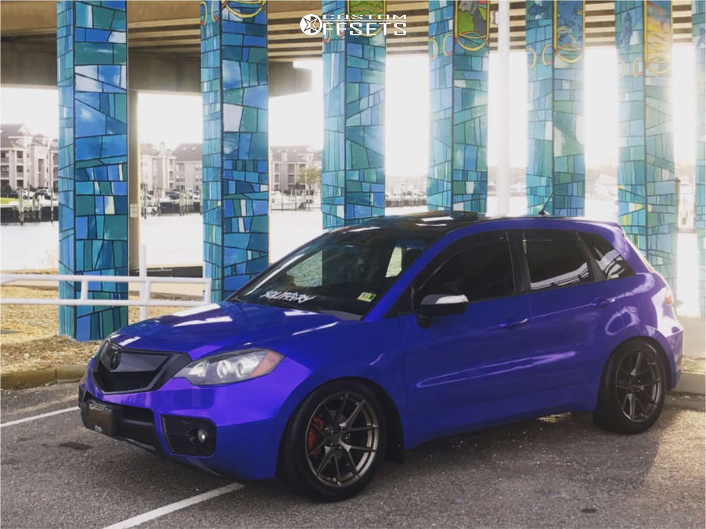 2011 Acura RDX with 19x9.5 35 Aodhan Ls007 and 275/40R19 Ohtsu Fp8000 and  Coilovers | Custom Offsets