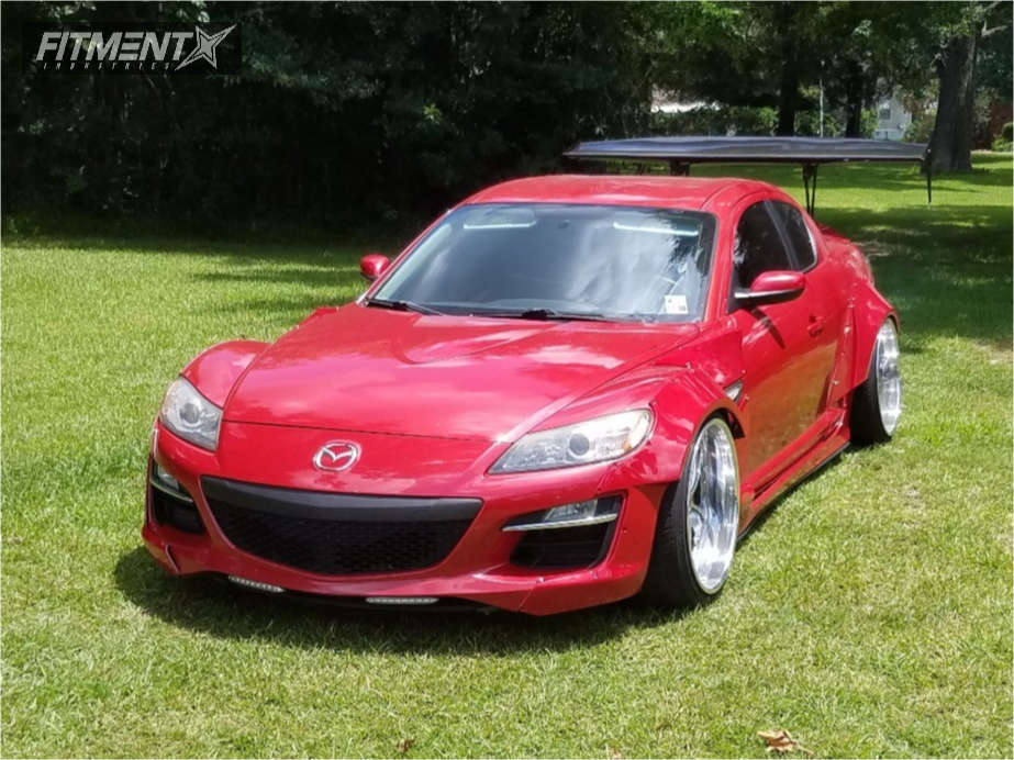 2010 Mazda RX-8 with 20x11.5 Weds Cerberus Ii and Delinte 275x35 on  Coilovers | 425786 | Fitment Industries