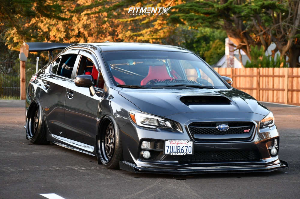 2016 Subaru WRX STI Base with 18x10 Evo61 Ls3 3p and Toyo Tires 225x40 on  Air Suspension | 777495 | Fitment Industries