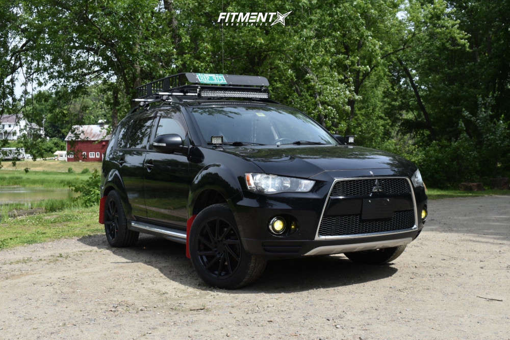 2011 Mitsubishi Outlander ES with 18x8.5 F1R F29 and BFGoodrich 225x55 on  Stock Suspension | 1827500 | Fitment Industries