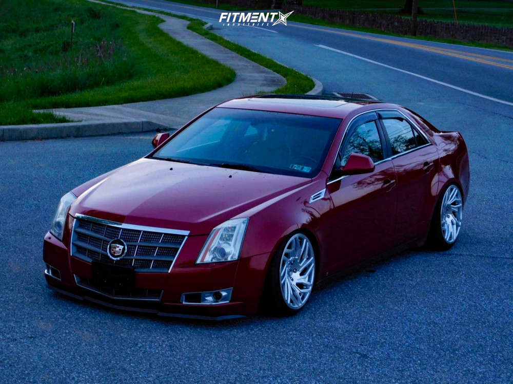 2009 Cadillac CTS Base with 19x10 WatercooledIND Jb1 and Achilles 225x40 on  Coilovers | 704246 | Fitment Industries