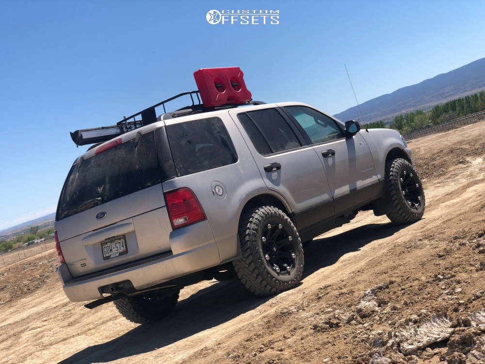 2004 Ford Explorer with 17x9 12 Ballistic Jester and 265/70R17 Atturo Trail  Blade Mt and Stock | Custom Offsets
