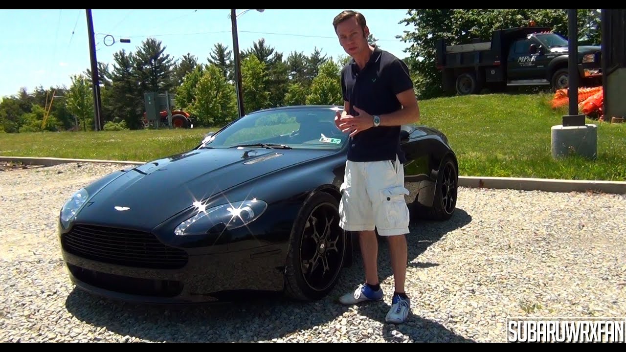 Review: 2007 Aston Martin V8 Vantage Roadster - YouTube