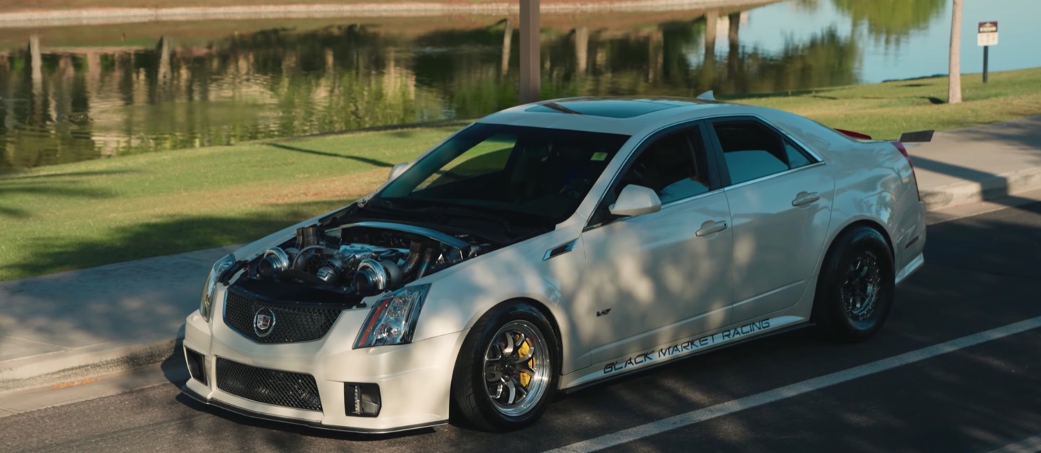 Twin-Turbo Cadillac CTS-V Makes 1,800 Horsepower: Video