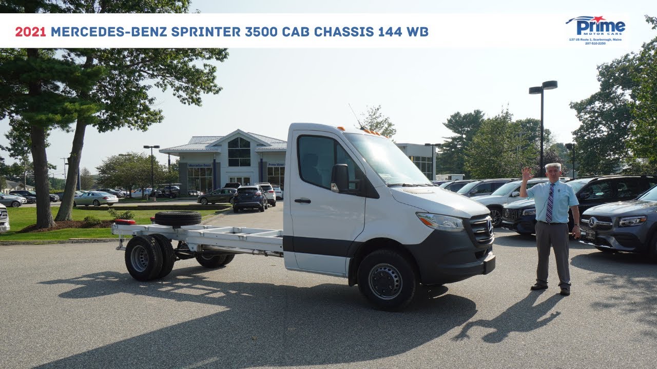 2021 Mercedes-Benz Sprinter 3500 Cab Chassis 144 WB | Video Tour with Tony  F. - YouTube
