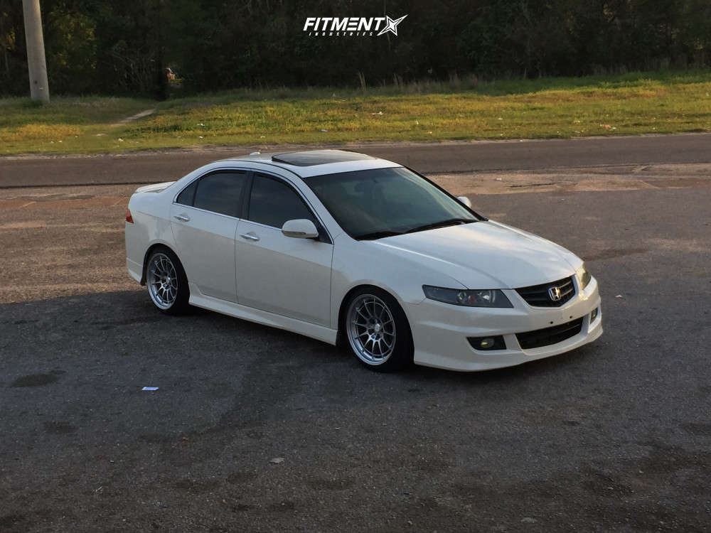 2005 Acura TSX Base with 18x9.5 Enkei NT03M and BFGoodrich 225x40 on  Lowering Springs | 724896 | Fitment Industries