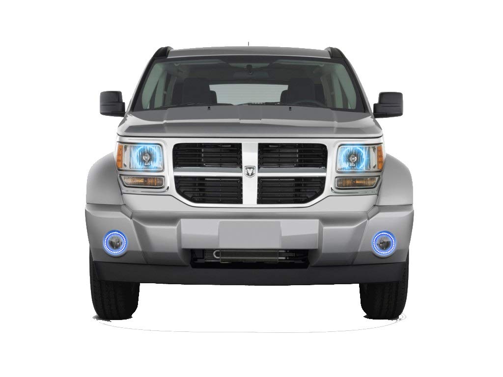 Amazon.com: Flashtech for Dodge Nitro 07-12 Blue Single Color LED Halo Ring  Headlight and Fog Light Kit : Automotive