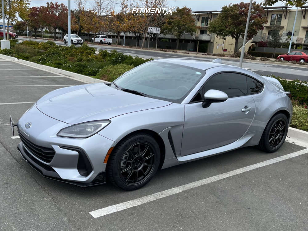 2023 Subaru BRZ Limited with 17x8.5 WedsSport Tc105x and Michelin 245x40 on  Stock Suspension | 2457240 | Fitment Industries