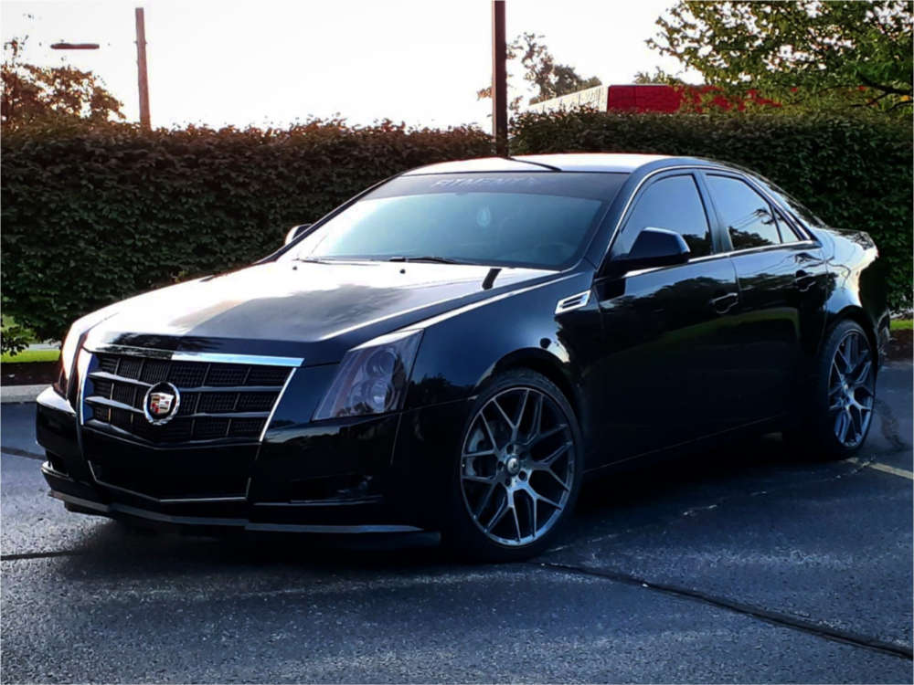 2008 Cadillac CTS with 20x9 35 Asanti Black Abl-27 and 245/40R20 Accelera  Phi-R and Stock | Custom Offsets