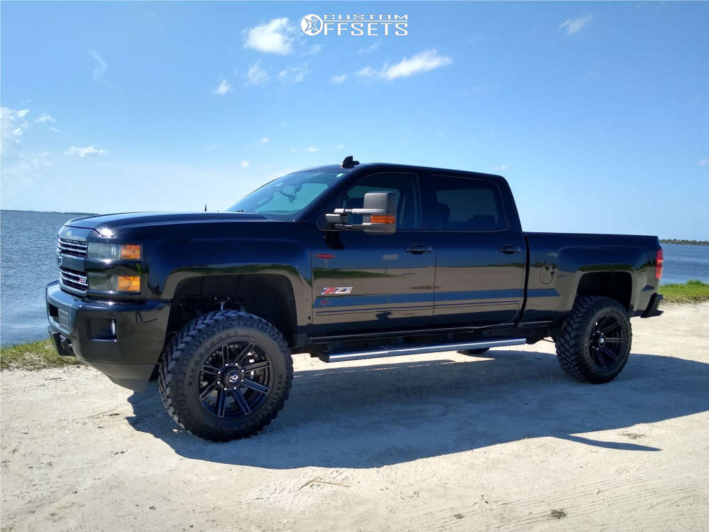 2016 Chevrolet Silverado 2500 HD with 20x10 -18 Fuel Rogue and 35/12.5R20  Firestone Destination Mt2 and Suspension Lift 3.5" | Custom Offsets