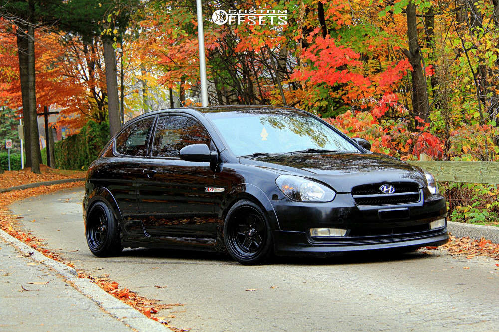 2007 Hyundai Accent with 15x8 XXR 532 and 165/55R15 Federal 595 Evo and  Coilovers | Custom Offsets