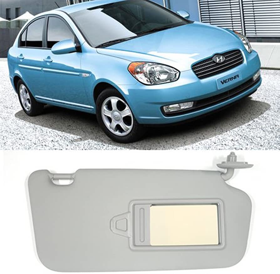 Amazon.com: OEM Interior Sun Visor Right Gray 1EA for HYUNDAI 2006 - 2010  Accent / New Verna : Automotive