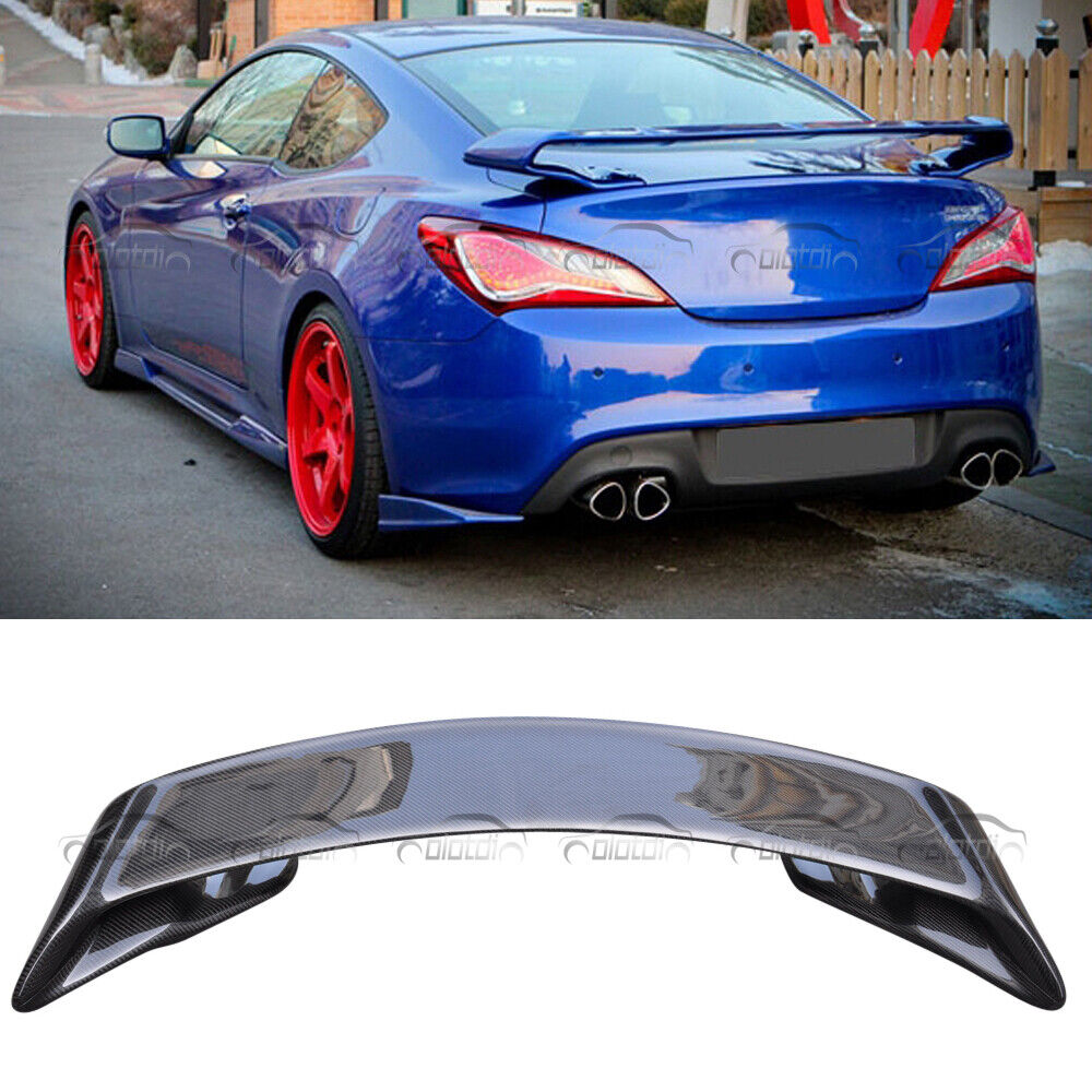 Carbon Fiber Rear Spoiler Wing For 2009-2011 Hyundai Genesis 2DR Coupe Rs  Style | eBay