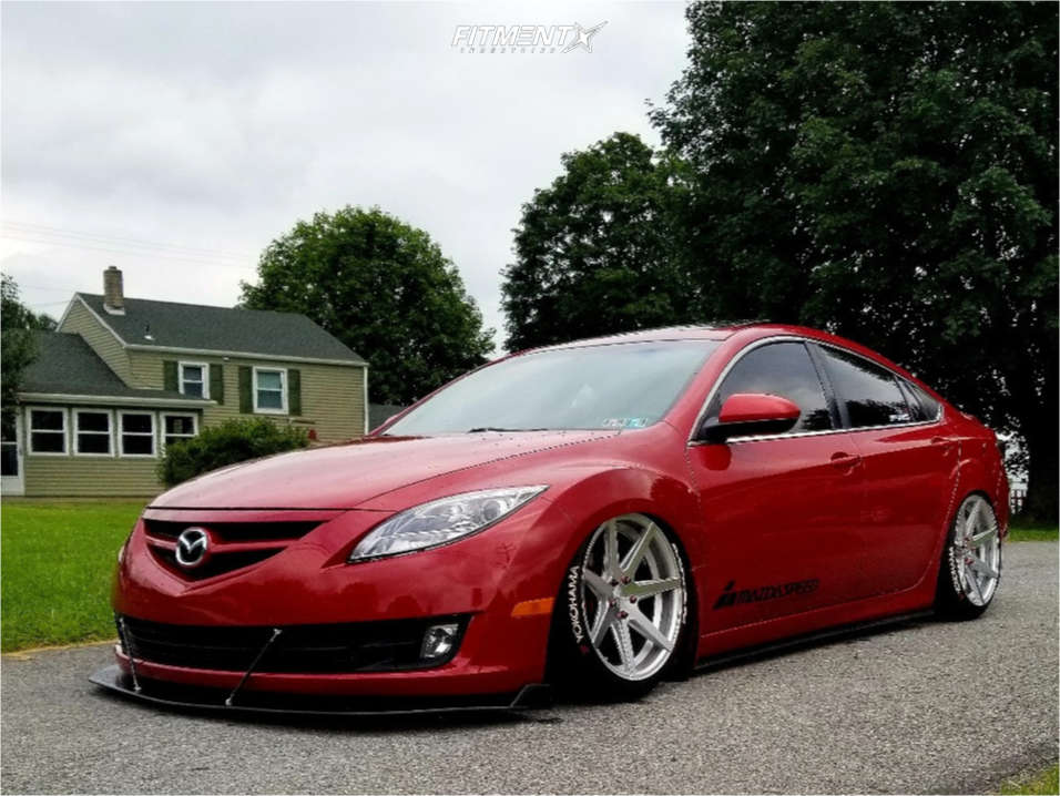 2009 Mazda 6 S with 19x9.5 Rohana Rc7 and Yokohama 235x40 on Air Suspension  | 653762 | Fitment Industries