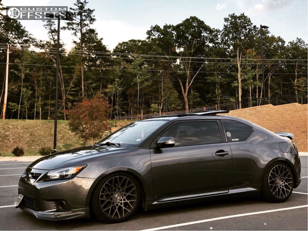 2013 Scion TC with 18x9.5 35 Rotiform Blq and 215/45R18 Michelin Pilot  Sport A/s 3 Plus and Coilovers | Custom Offsets