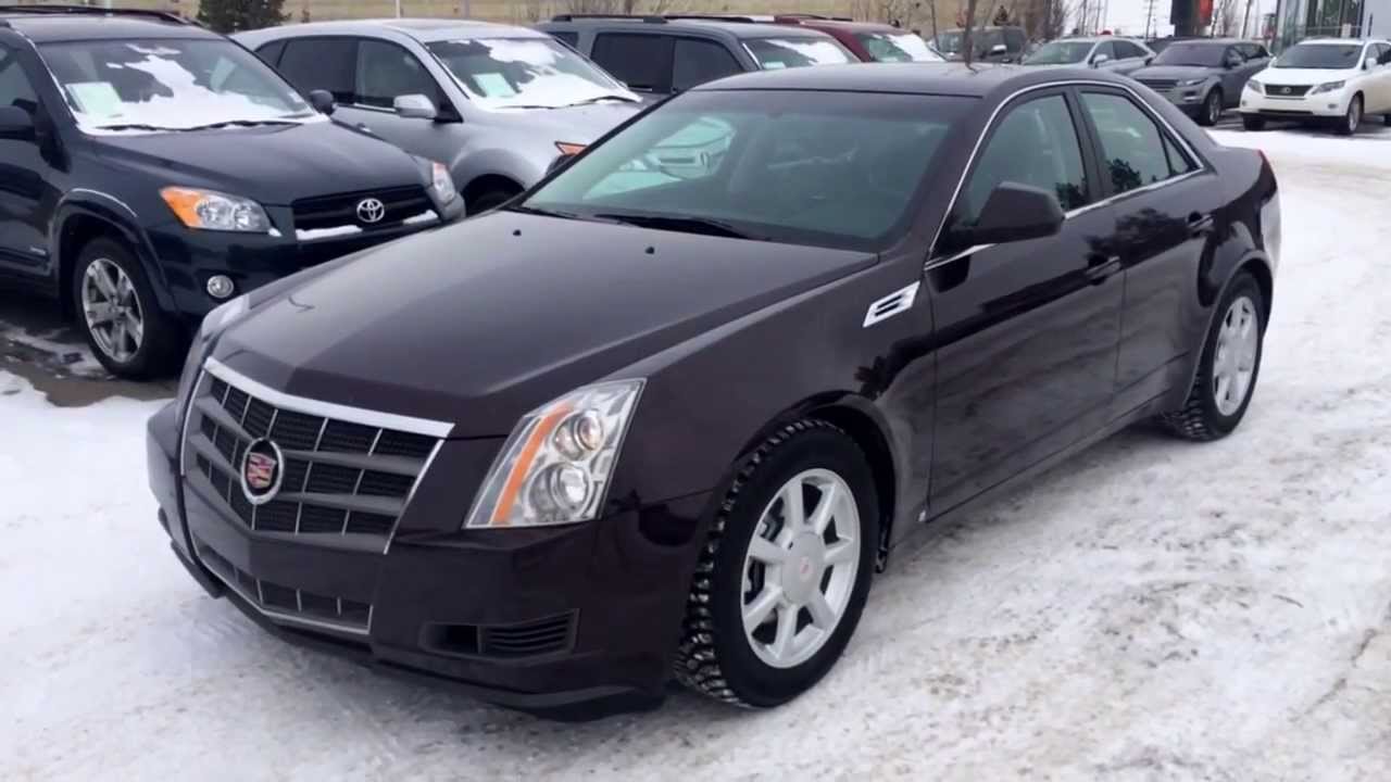 Pre Owned 2008 Cadillac CTS Sedan Maroon Black Cherry Review - YouTube
