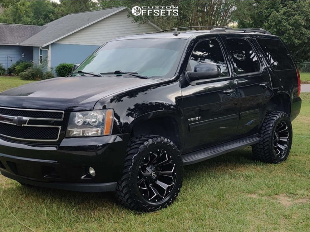 2013 Chevrolet Tahoe with 20x10 -24 Fuel Assault and 33/12.5R20 AMP Mud  Terrain Attack Mt A and Suspension Lift 3.5" | Custom Offsets