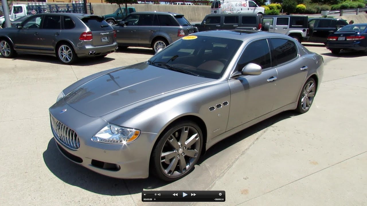2009 Maserati Quattroporte S Start Up, Exhaust, and In Depth Review -  YouTube