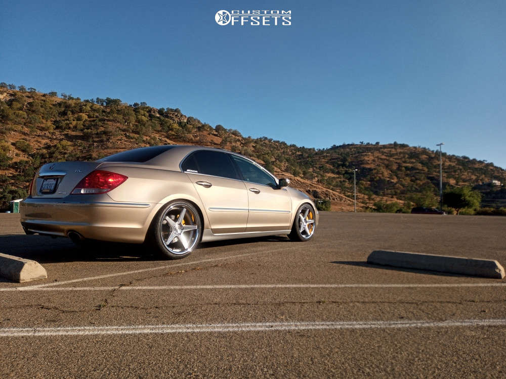 2007 Acura RL with 20x9 35 Ferrada FR3 and 245/35R20 Achilles Atr Sport 2  and Coilovers | Custom Offsets