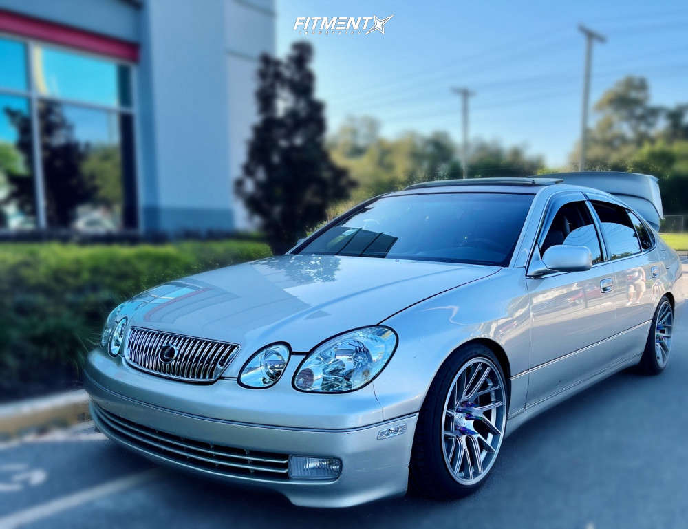 2004 Lexus GS430 Base with 18x9.5 Anovia Elder and Continental 235x40 on  Coilovers | 1892043 | Fitment Industries