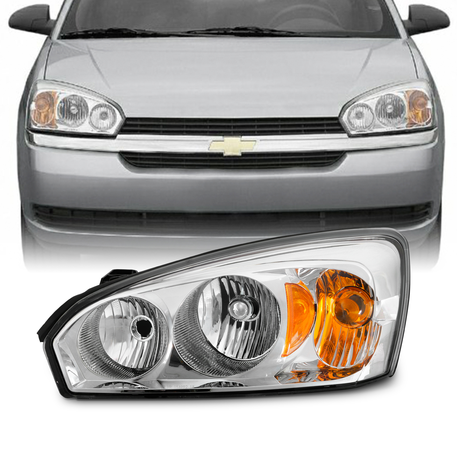 For 2004-07 Chevy Malibu 2008 Malibu Classic OE Style Headlight Driver Left  Lamp - Walmart.com