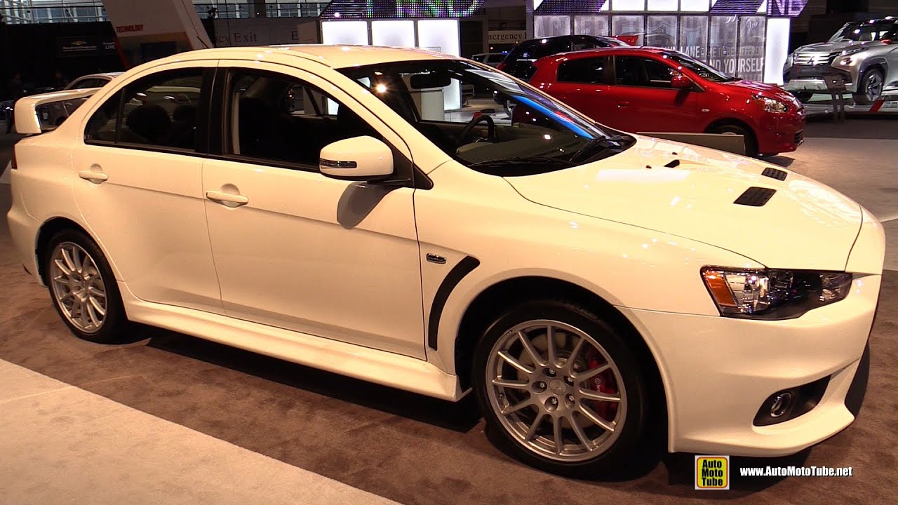 2015 Mitsubishi Lancer Evolution GSR - Exterior and Interior Walkaround -  2015 Chicago Auto Show - YouTube