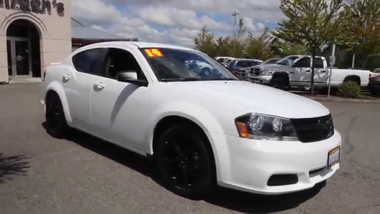 2014 Dodge Avenger SE Blacktop | White | EN133911 | Everett | Snohomish -  YouTube
