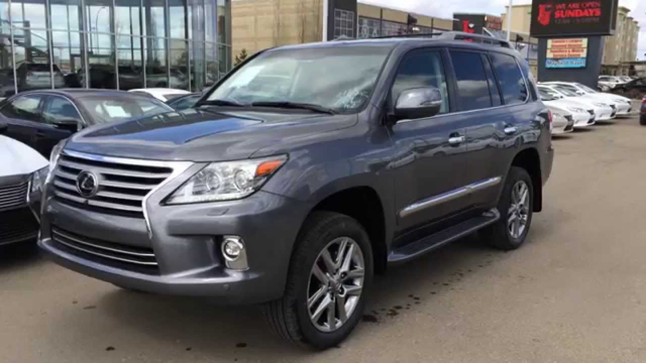 2014 Lexus LX 570 4WD - Ultra Premium Package Review - Gray on Saddle Tan -  YouTube