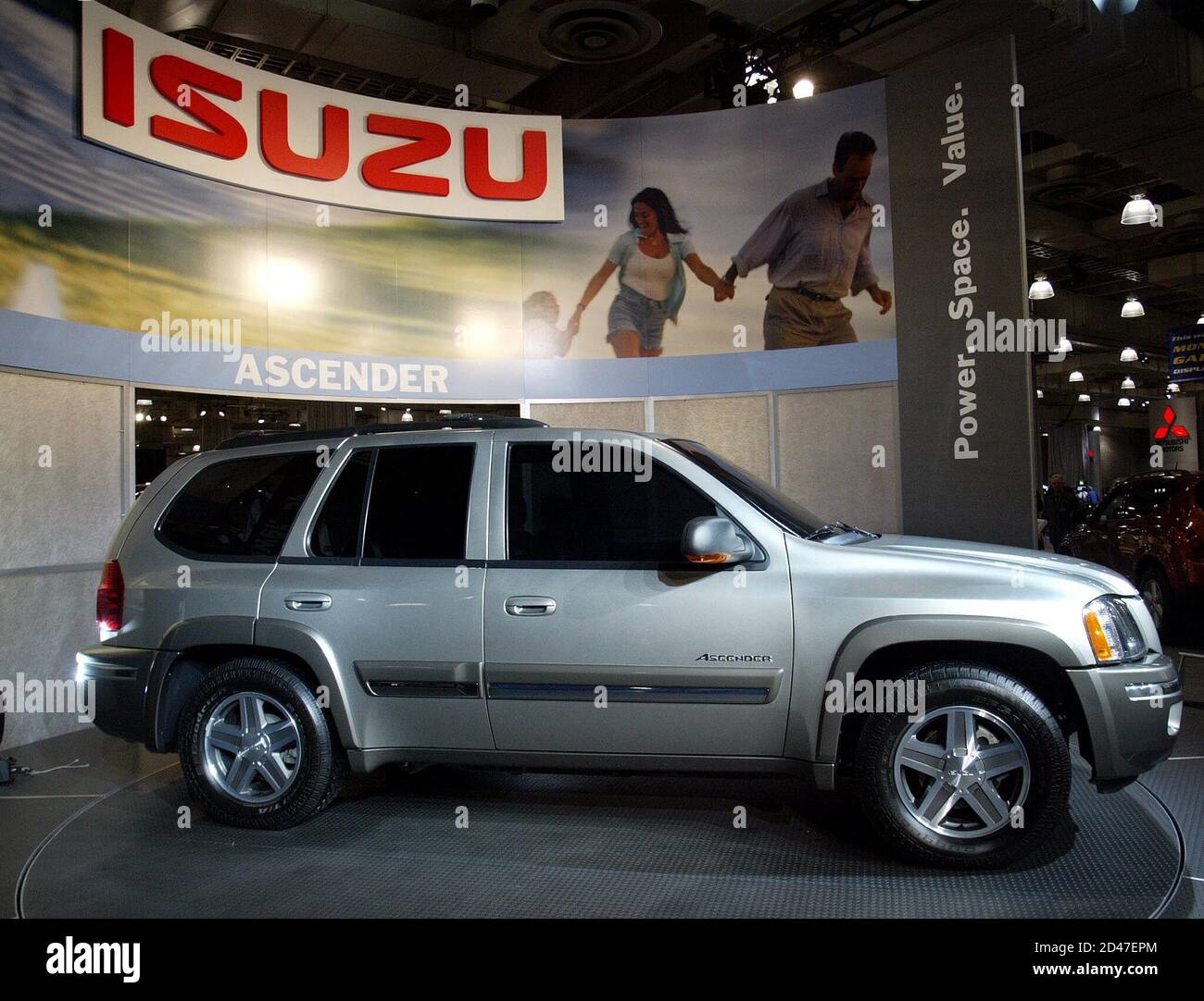 The 2004 five-passenger version of the Isuzu Ascender is on display at the  2003 New