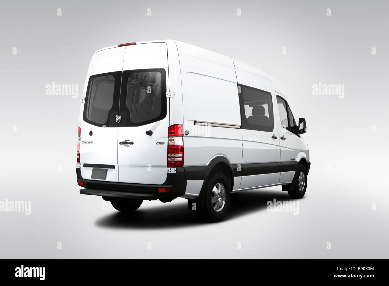 2009 Dodge Sprinter 2500 Cargo High Roof in White - Rear angle view Stock  Photo - Alamy