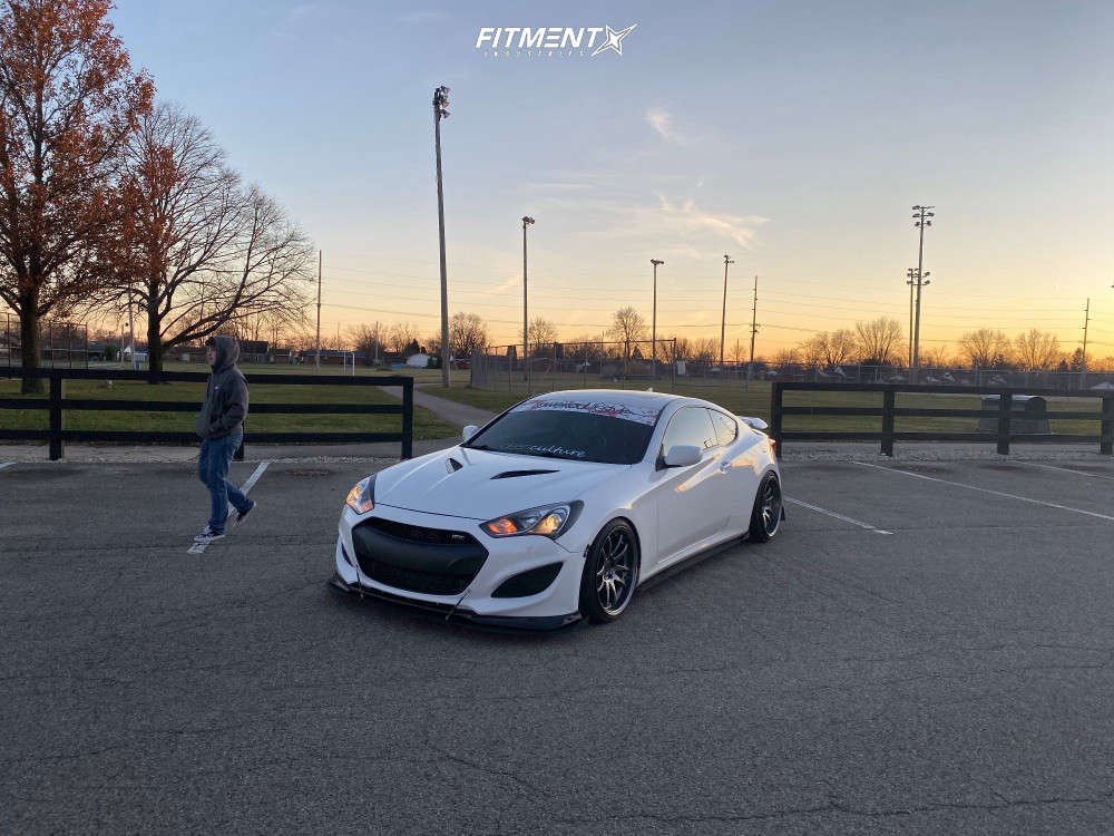 2013 Hyundai Genesis Coupe 2.0T Premium with 19x9.5 Aodhan DS02 and Nankang  235x35 on Coilovers | 887296 | Fitment Industries
