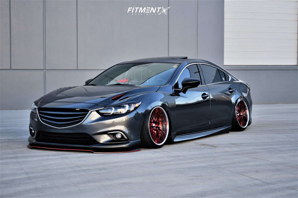 2015 Mazda 6 Touring with 19x10 Riverside Trafficstar Rtm and Ironman  235x35 on Air Suspension | 1265130 | Fitment Industries