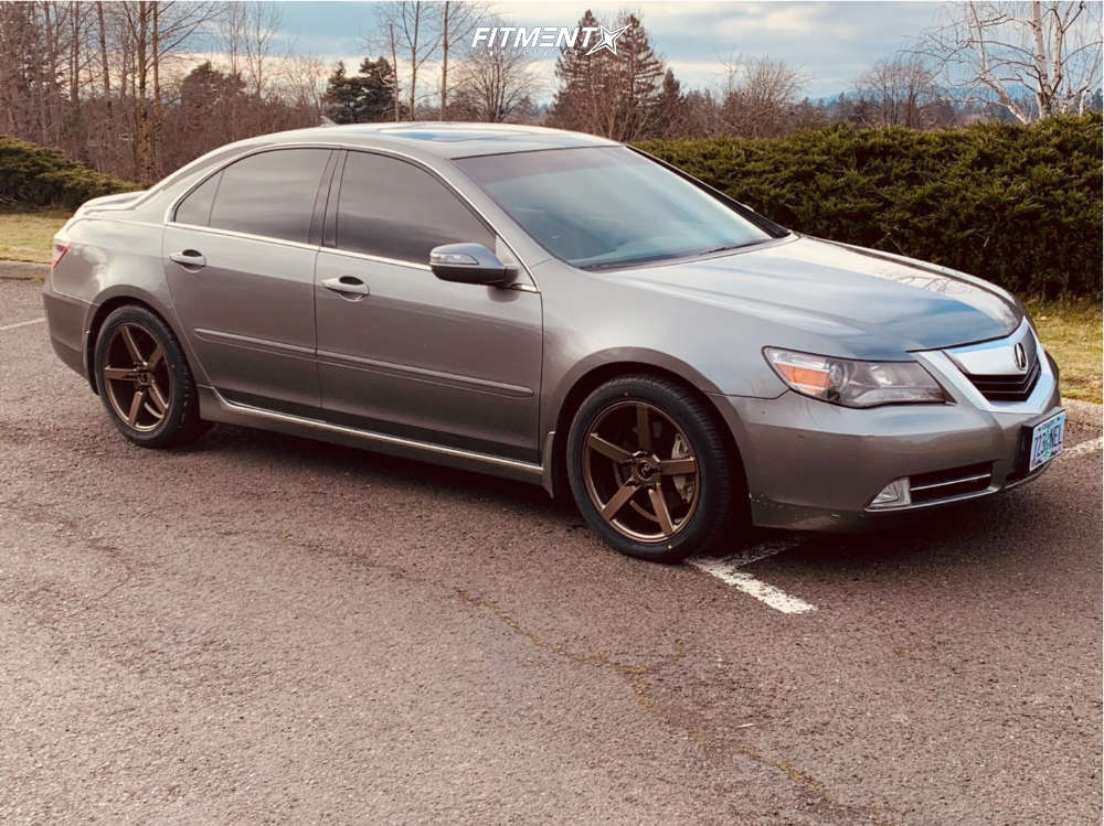 2010 Acura RL Base with 18x8 JNC Jnc026 and Vercelli 245x45 on Stock  Suspension | 2125891 | Fitment Industries