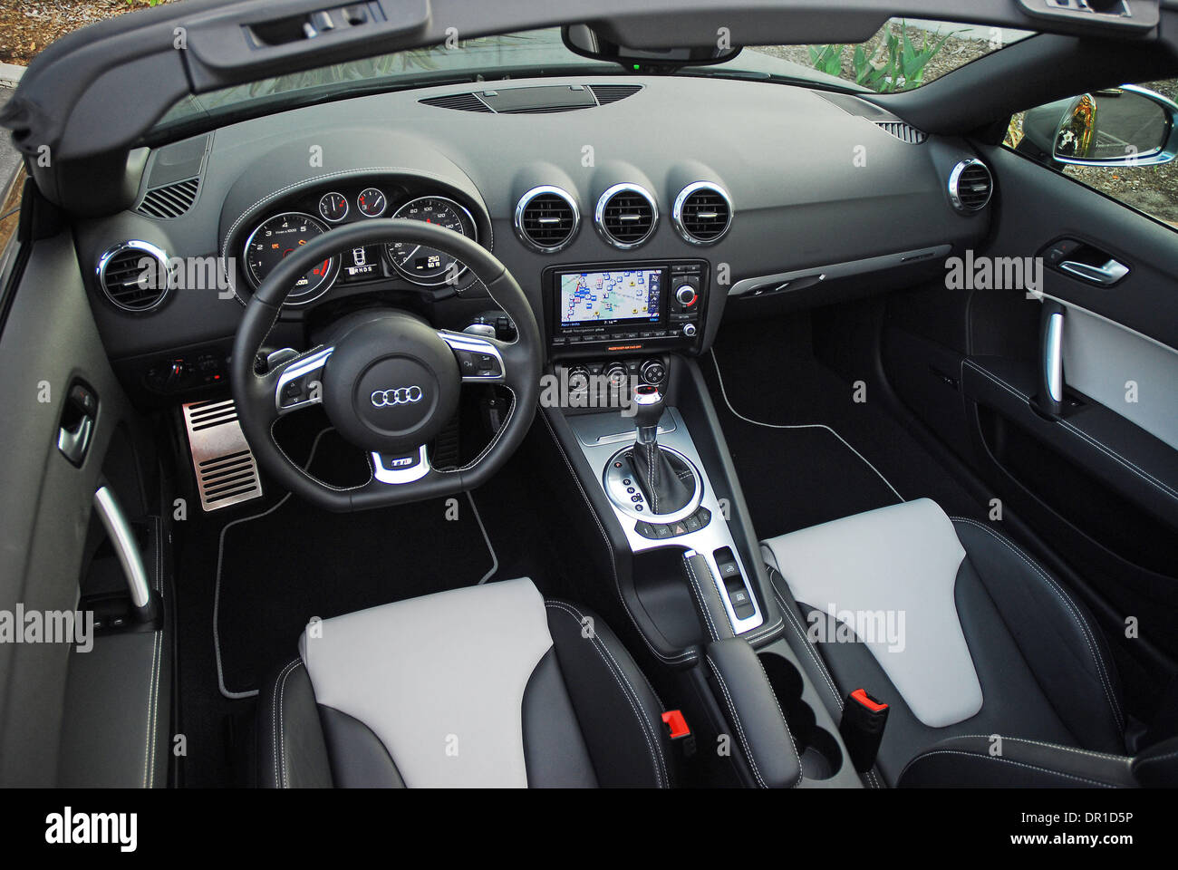 May 04, 2009 - Los Angeles, California, USA - Interior view of the 2009  Audi TTS Roadster. The Audi TTS is the top of the TT model line. It will be  coming