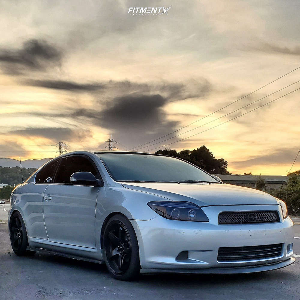 2010 Scion TC Base with 18x8.5 XXR 555 and Riken 225x40 on Coilovers |  723104 | Fitment Industries