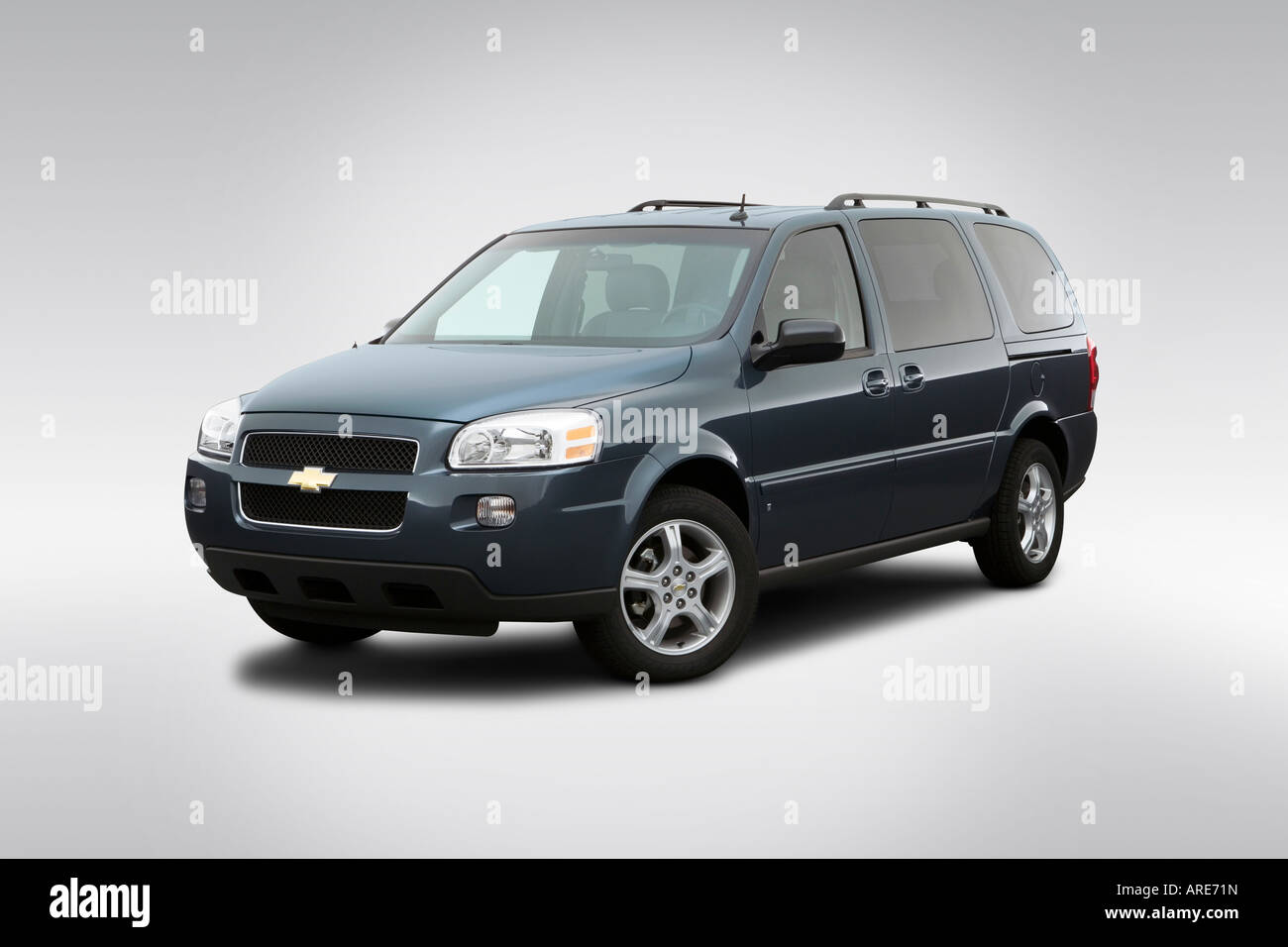 2006 Chevrolet Uplander LT in Blue - Front angle view Stock Photo - Alamy