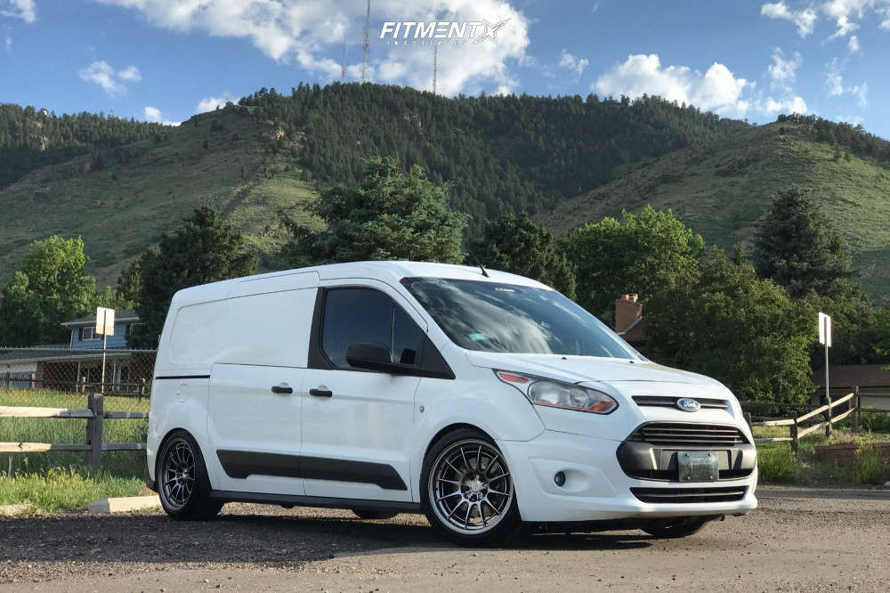 2014 Ford Transit Connect XLT with 18x9.5 Enkei Nt03 and Michelin 245x40 on  Coilovers | 820332 | Fitment Industries