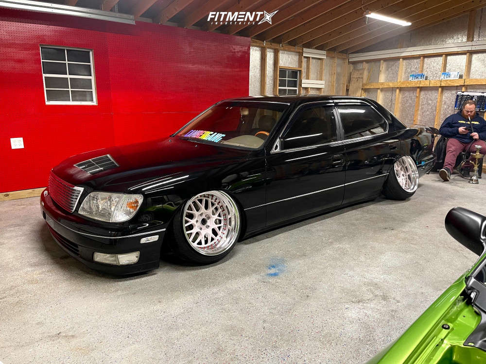 1999 Lexus LS400 Base with 18x10.5 Work Vs X9 and Accelera 215x40 on  Coilovers | 1527638 | Fitment Industries