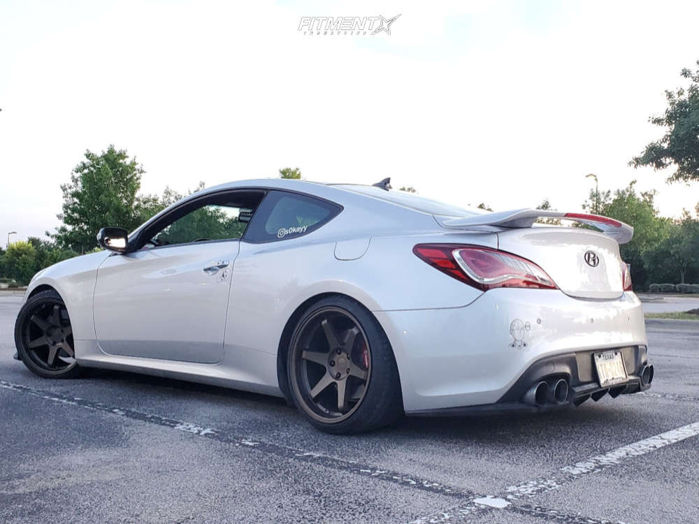2015 Hyundai Genesis Coupe 3.8 Ultimate with 19x9.5 ESR SR07 and Achilles  235x35 on Coilovers | 971124 | Fitment Industries
