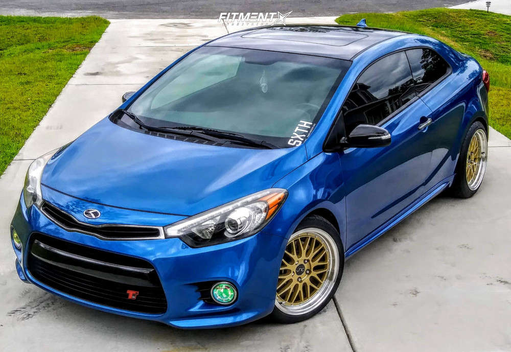 2015 Kia Forte Koup SX with 18x8.5 JNC Jnc004 and Federal 215x40 on  Lowering Springs | 788583 | Fitment Industries
