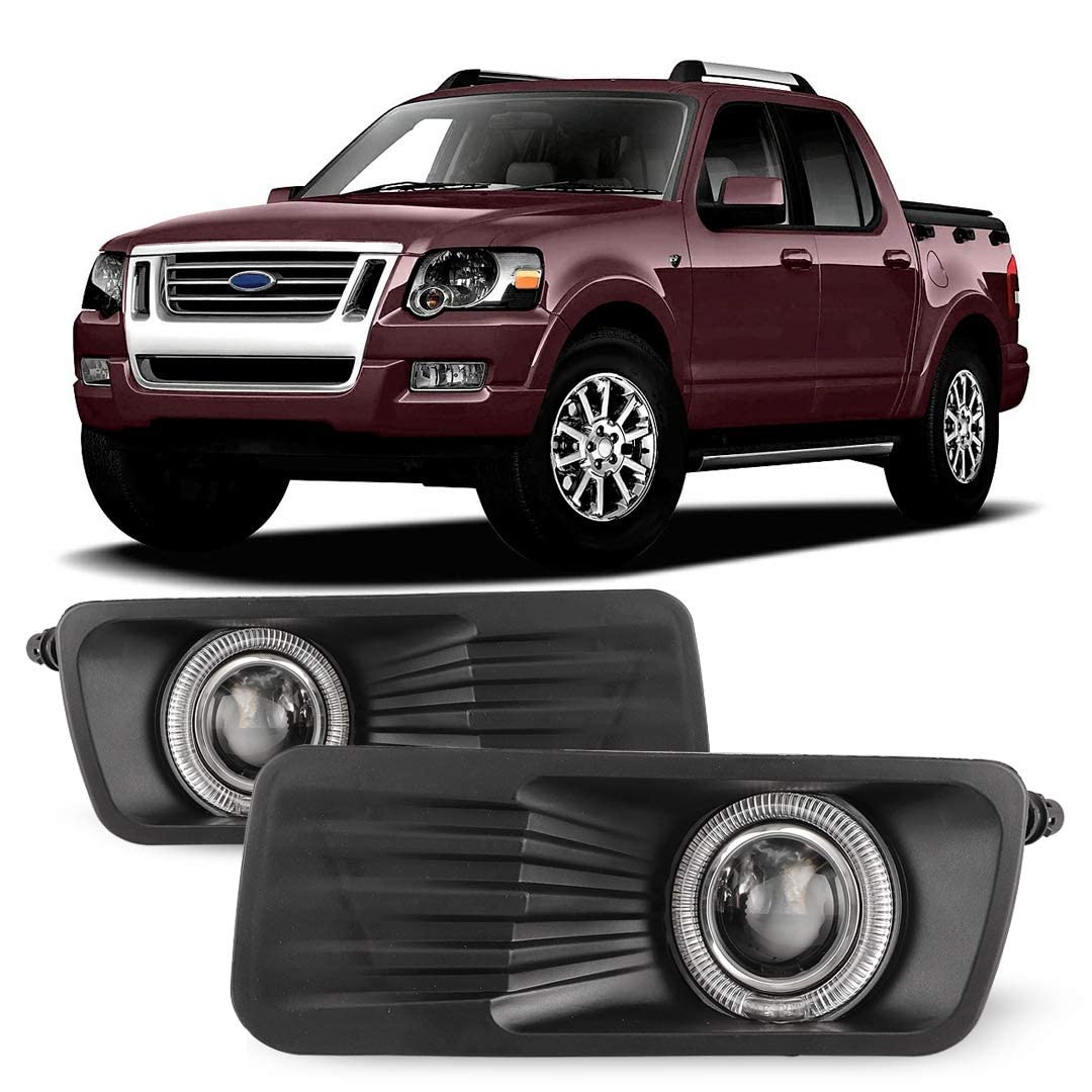 Amazon.com: Winjet Compatible with [2006 2007 2008 2009 2010 Ford Explorer]  Driving Halo Projector Fog Lights : Automotive