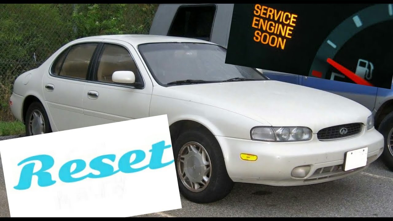 How to reset Service Engine soon Light on a 1997 infiniti j30..... - YouTube