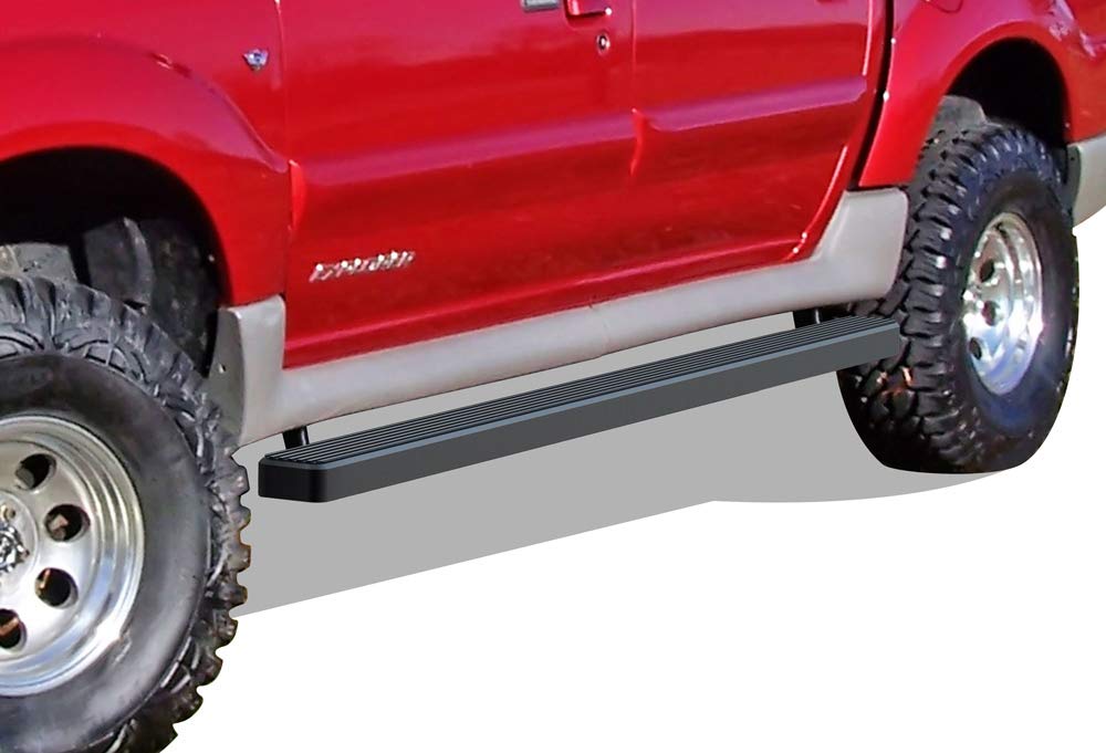 Amazon.com: APS iBoard Running Boards 4 inches Matte Black Compatible with Ford  Explorer Sport Trac 2001-2006 Crew Cab (Nerf Bars Side Steps Side Bars) :  Automotive